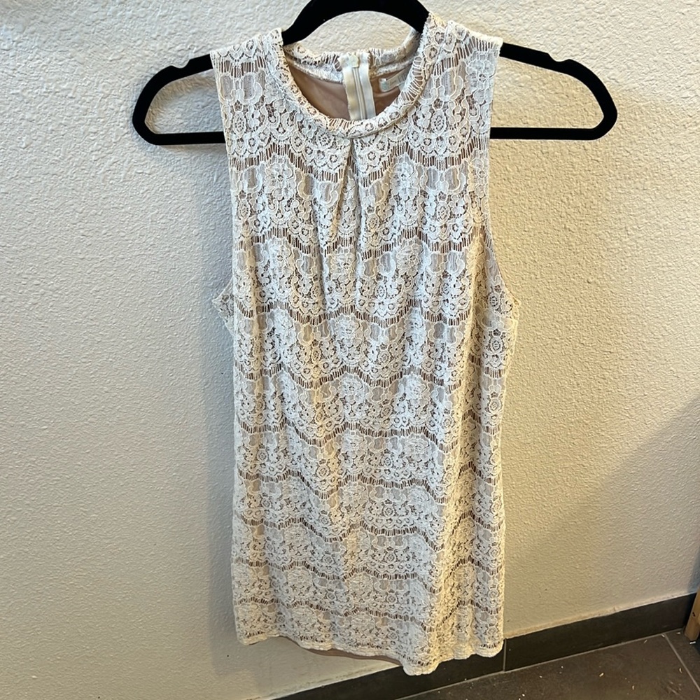 love Fire large white lace bodycon dress